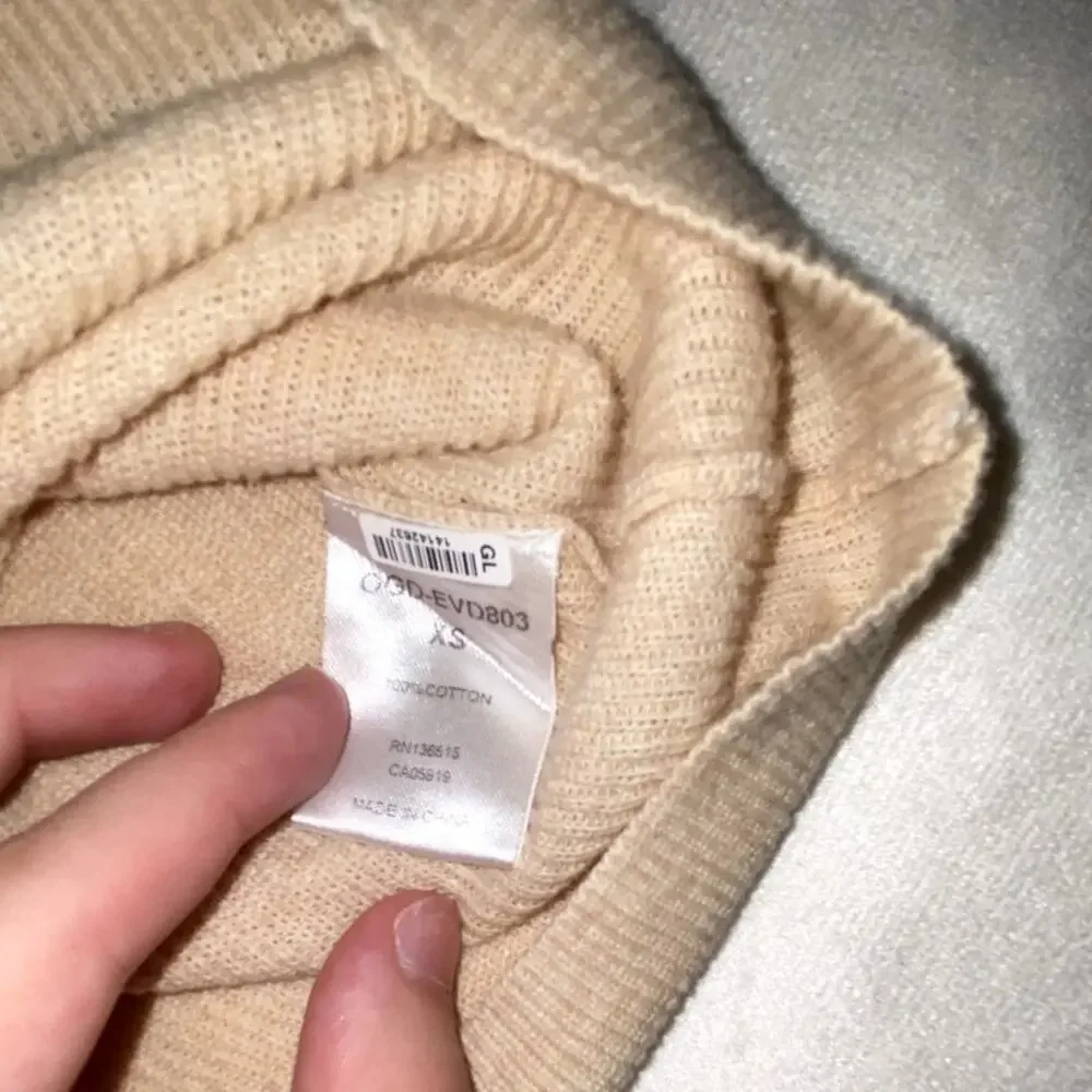 One Grey Day LA RIbbed Cream Button Down Tank Top Size XS - Picture 4 of 5